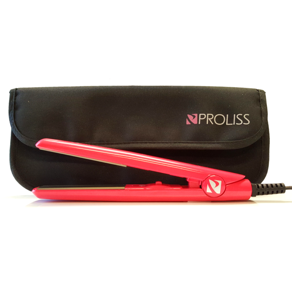 Mini straightening iron sales with travel pouch