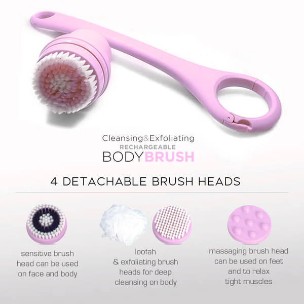 Light Pink Cleansing & Exfoliating Body Brush